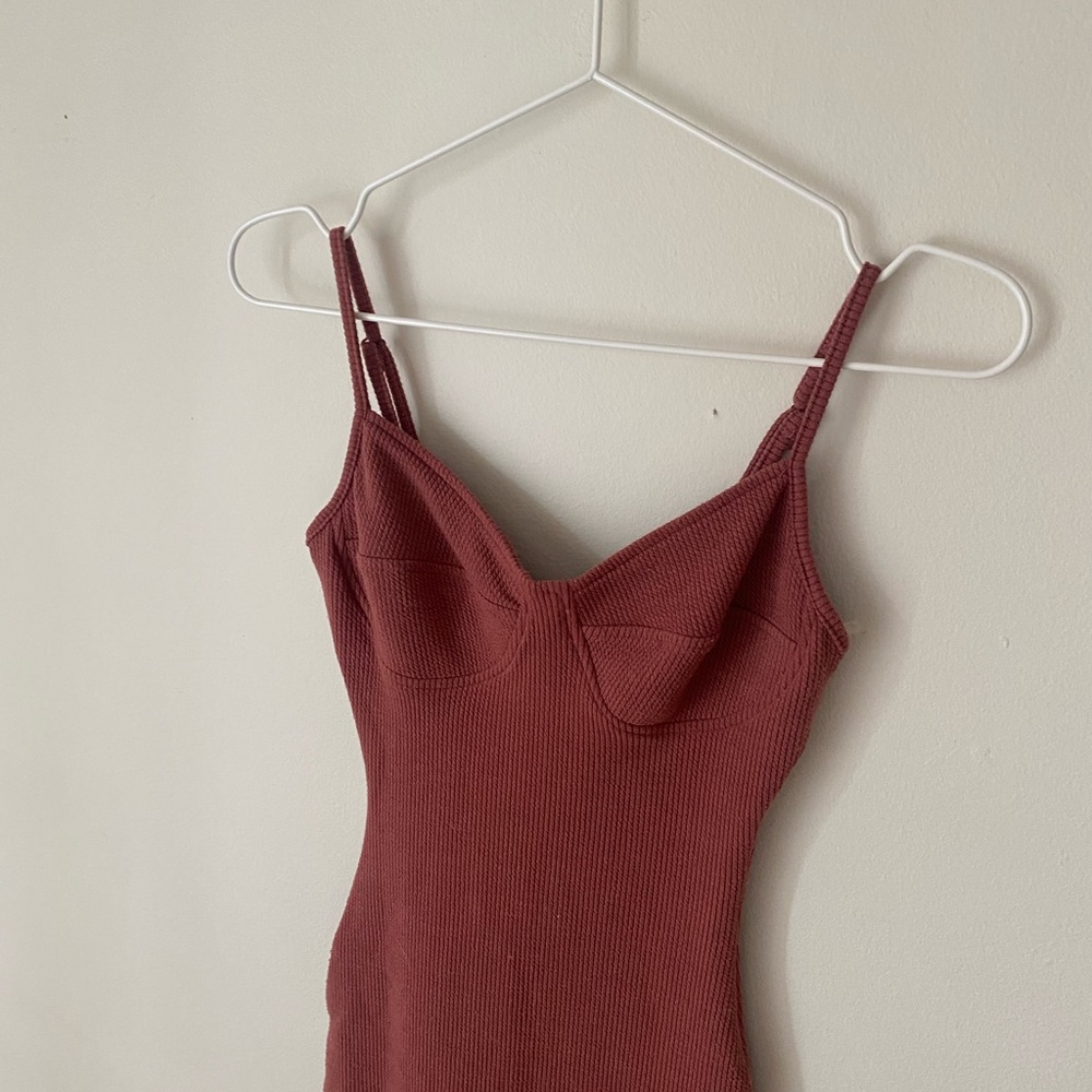 Windsor Store Knit Mauve Pink Dress - Picture 3 of 9